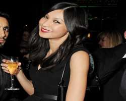 Gemma Chan consuming alcohol